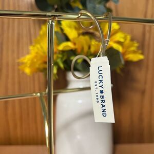 Lucky Brand Shiny Gold Open Cuff Bracelet #LBBR1